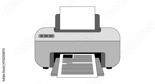 Modern office printer efficiently producing documents for business operations