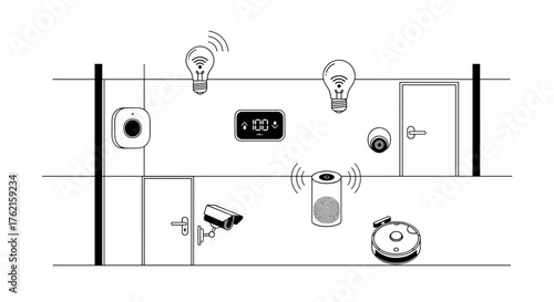 Modern smart home technology seamlessly integrated for ultimate convenience and security