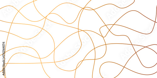 Random pattern colorful line stroke on a transparent background.Abstract luxury golden geometric random scribble lines shape background.Random chaotic lines abstract geometric pattern vector backgroun