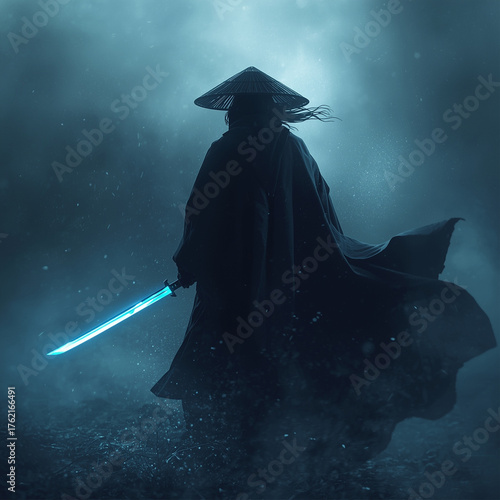 halloween witch flying on broom