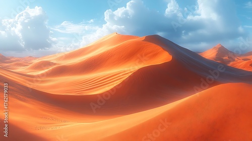 Desert sand dunes landscape