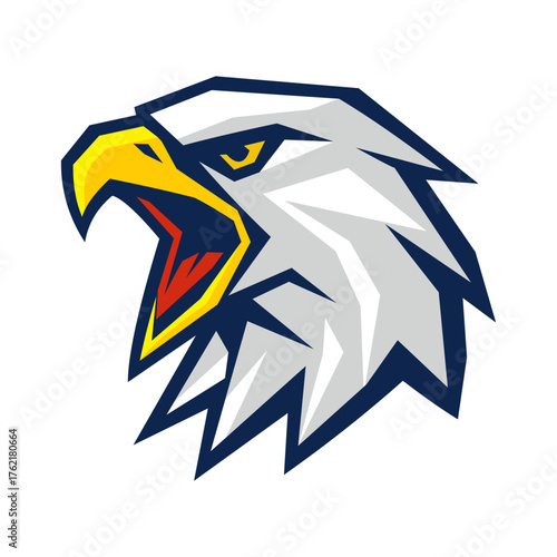 abstract eagle head logo