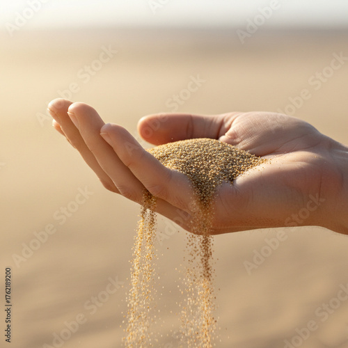 sand in hands
