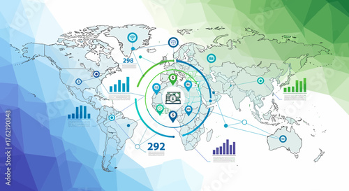 Global Business Network Visualization with Data Analytics and Connectivity
