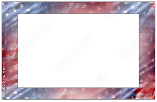USA flag frame