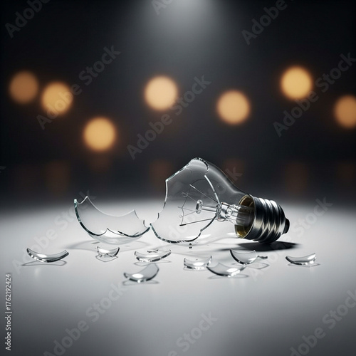 light bulb on the dark background