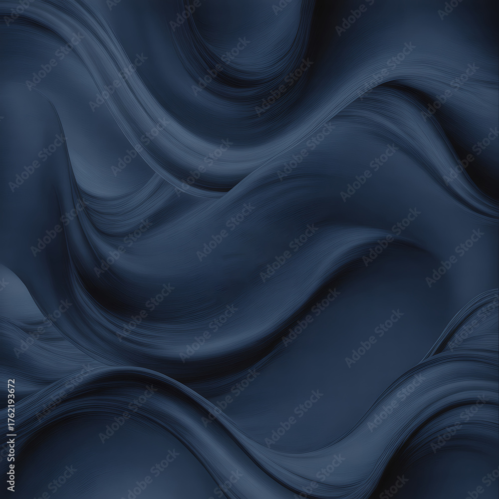 Fototapeta premium deep navy blue velvet abstract wave background