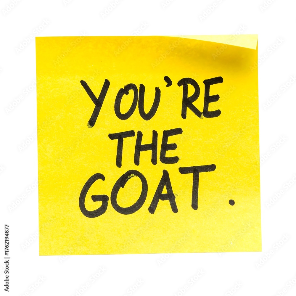 Sticky note with phrase