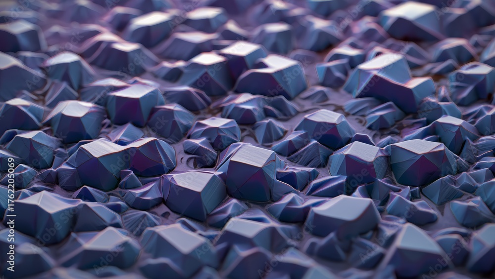 Fototapeta premium Abstract Rock Formations A Textured Landscape of Polygonal Shapes