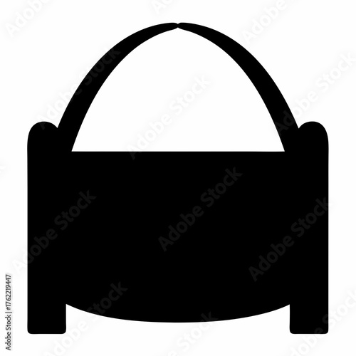 Campground fire pit vector illustration scalable svg icon for outdoor adventures