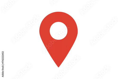 Free Download Red location pinpointing destination on map, marking global navigation, travel, and delivery services - GFXLoad