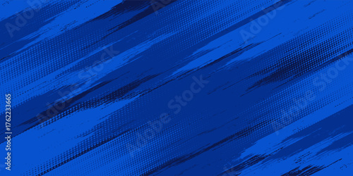 blue color pattern gradient grunge texture background. Dots pop art comics sport style vector illustration Abstract background dark blue with modern corporate concept