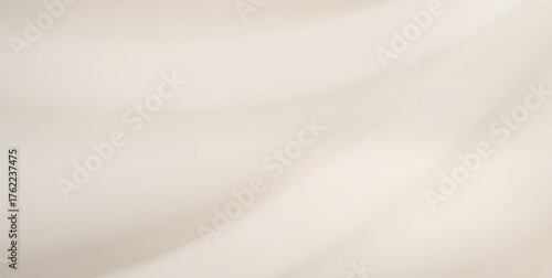 Soft beige and golden pearl tones create a realistic smooth background. Perfect setting for showcasing beauty and cosmetic items. Minimalistic design complements neutral interiors and product.