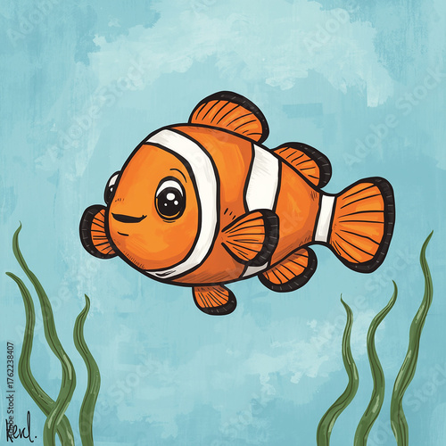 vector illustration of a fish