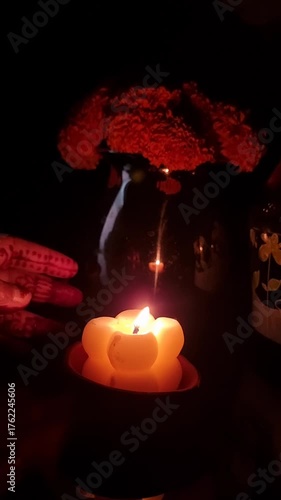 candles in the dark