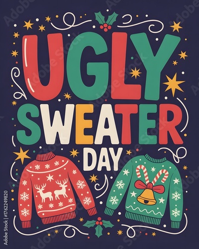 From awkward reindeer prints to crazy colors, Ugly Sweater Day lets you shine in the weirdest way! Join the fun with contests, parties, and cozy vibes.