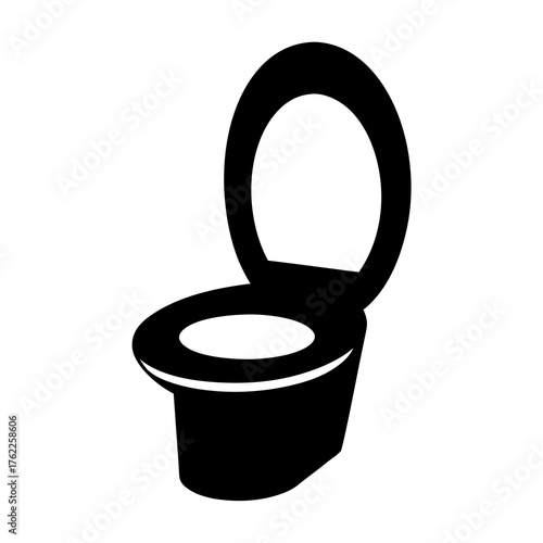 Portable camping toilet icon vector scalable svg illustration outdoor essentials