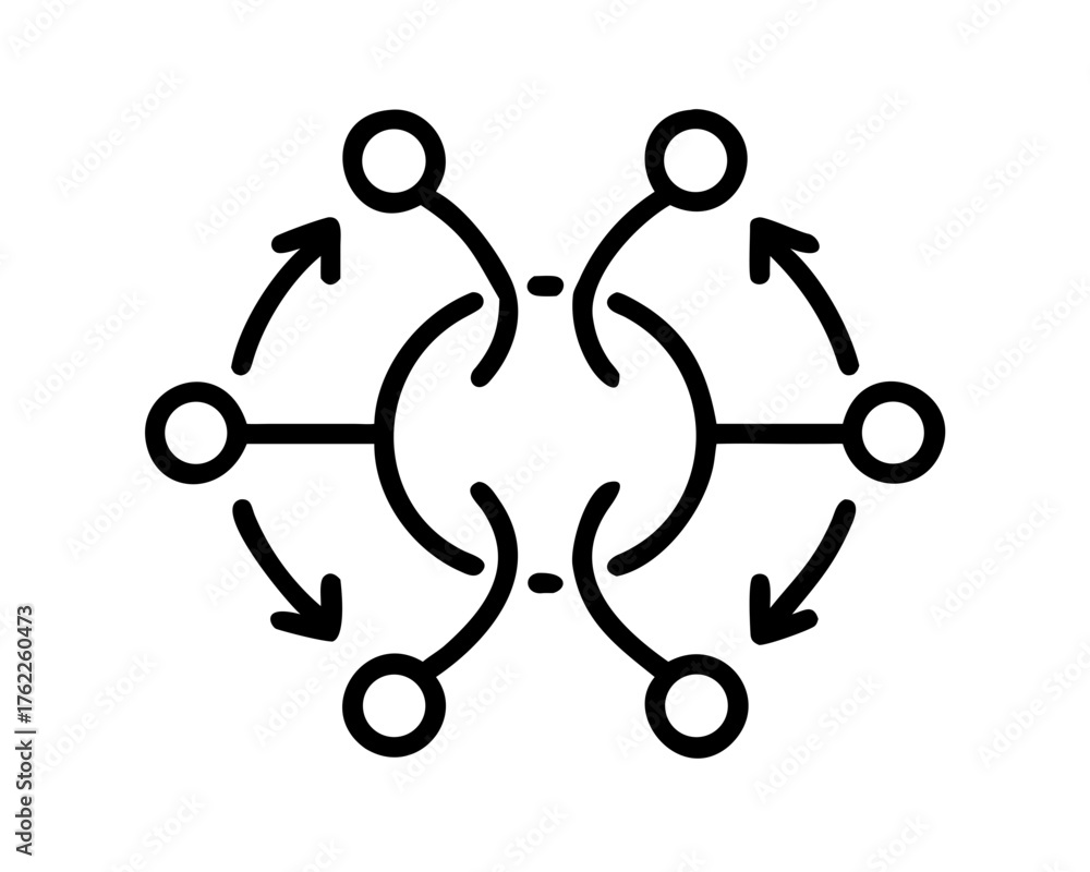 Fototapeta premium vector illustration of a man pushing a wheelchair