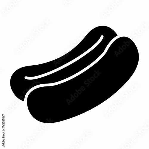 Scalable vector illustration of a hot dog icon for svg files