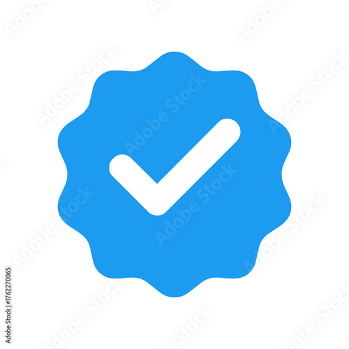 Blue Tick Vector, Verified Badge Icon, Social Media Verification Symbol and Check Mark transparent png