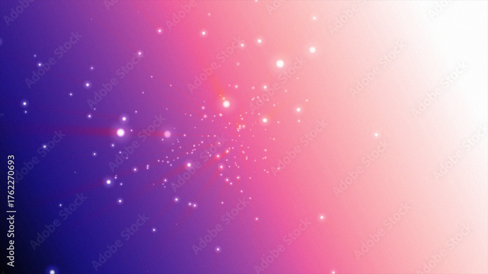 Fototapeta premium Gradient purple orange background with smooth particles effect