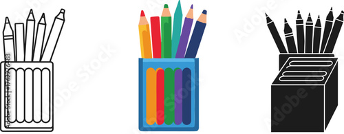 Architectural Icon of a Temple Facade with Vertical Columns and Pediment