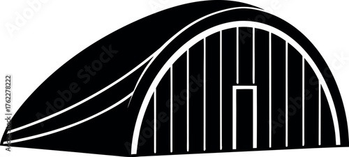 Black and white striped pattern illustration of a plastic surgery design with a sharp metal line texture