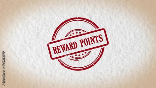REWARD POINTS stamp style word