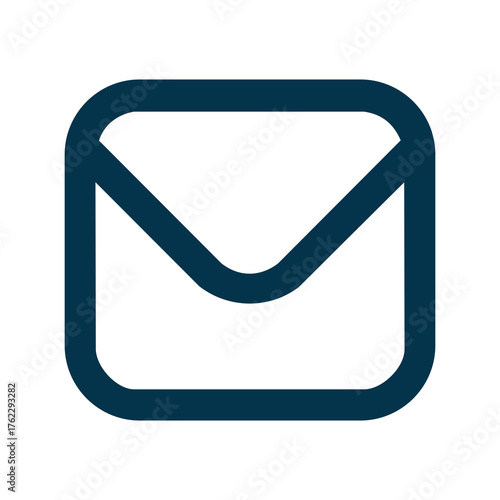 A simple outline icon of a sealed envelope, often used to represent a letter, email, message, inbox, or communication.