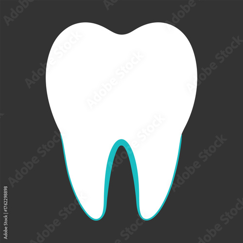 vector tooth icon illustration