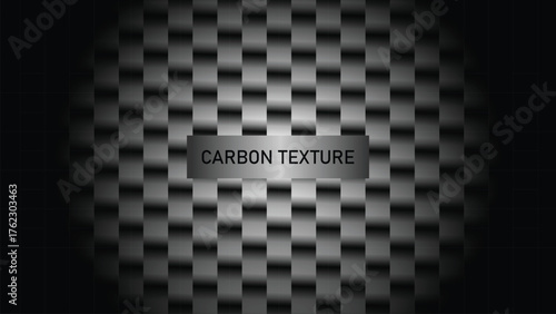 Sleek carbon fiber texture with a metallic sheen for modern backgrounds and designs