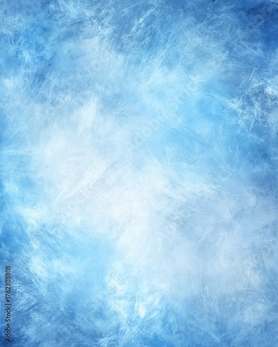 Abstract ice texture background in light blue and white tones with frosty pattern and winter feel for graphic design