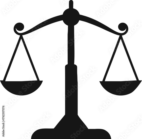 scales of justice vector illustration