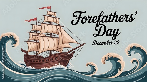 Commemorate Forefathers’ Day, December 22, remembering the Pilgrims’ voyage on the Mayflower, their faith, strength, and role in building the foundation of American tradition.