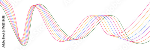 Creative abstract curved line texture background