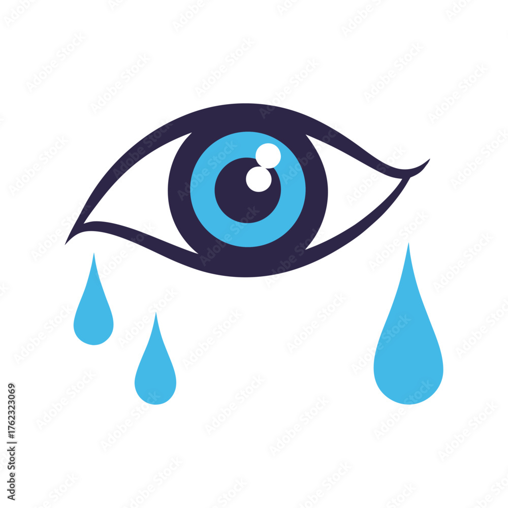 Fototapeta premium eye liquid swirls and drops vector