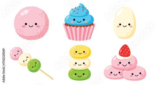 Cute desserts: a delightful array of sweet treats.