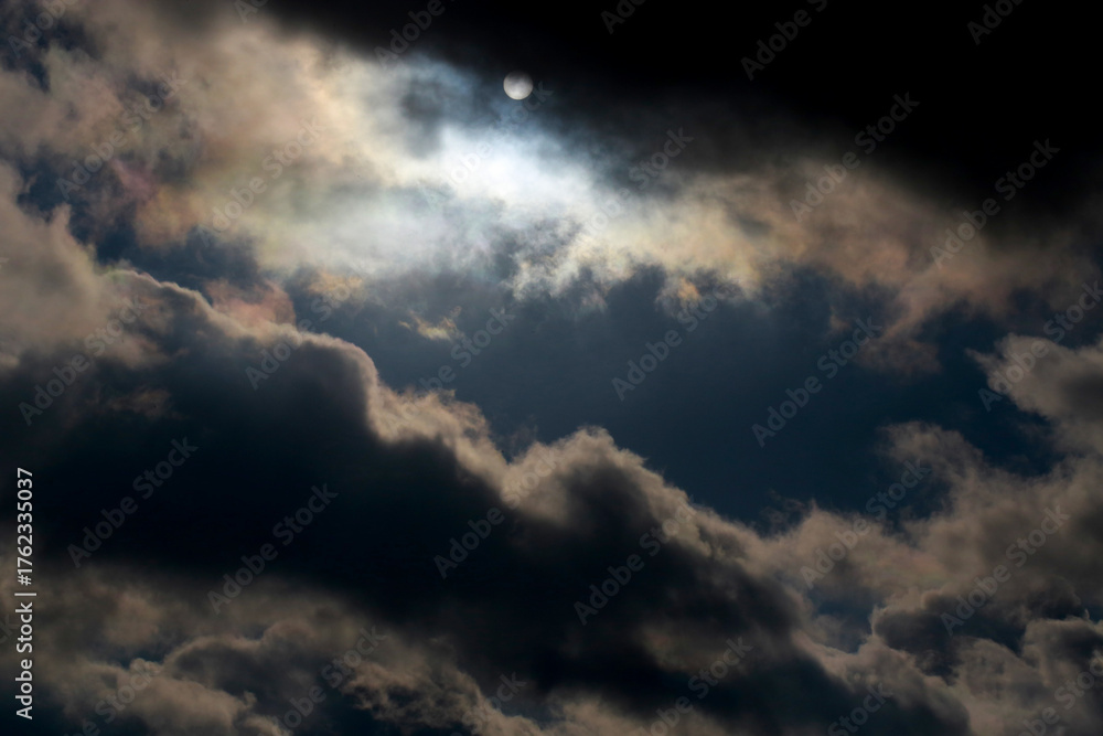 Obraz premium black storm clouds in the sky