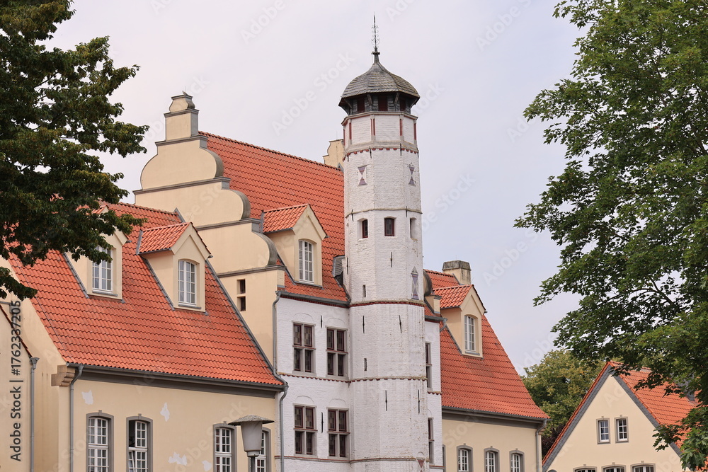 Fototapeta premium Blick in die Altstadt von Xanten am Niederrhein 
