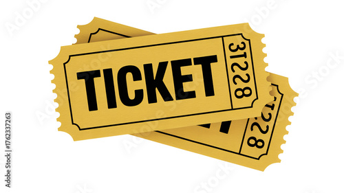Exciting tickets for events, raffles, or promotions