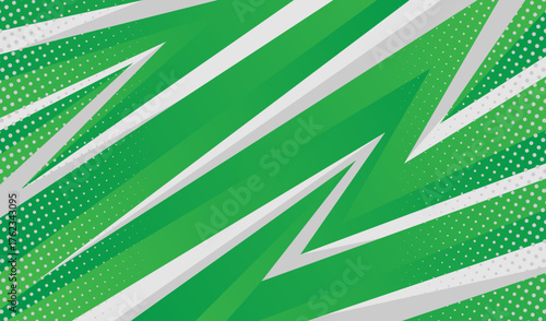 Vector racing background with green line elements, abstract sport design template