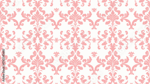 Vector damask seamless pattern background. Classical luxury old fashioned damask ornament