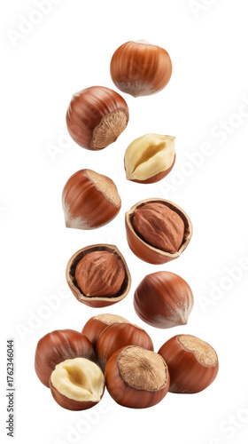 Wallpaper Mural Pile of Hazelnuts isolated on a transparent background Torontodigital.ca