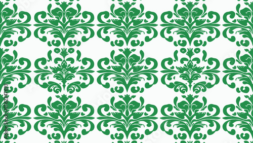 Vector damask seamless background. Classical luxury old fashioned damask ornament, victorian seamless texture for wallpapers, textile, wrapping. Exquisite floral baroque template.