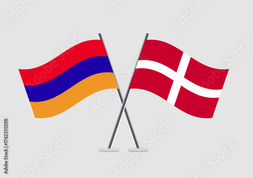 Armenia and Sovereign Military Order of Malta vector flags symbolizing international bond