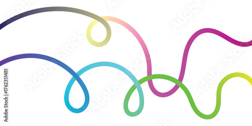 Vibrant, flowing abstract lines with bright gradient colors create a modern, dynamic background perfect for creative projects and eye catching presentations