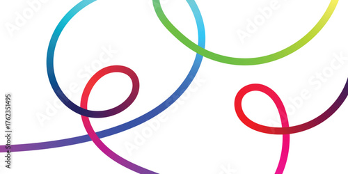 Vibrant, flowing abstract lines with bright gradient colors create a modern, dynamic background perfect for creative projects and eye catching presentations