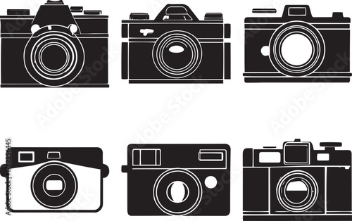 Camera Silhouette Assets – Editable Layers