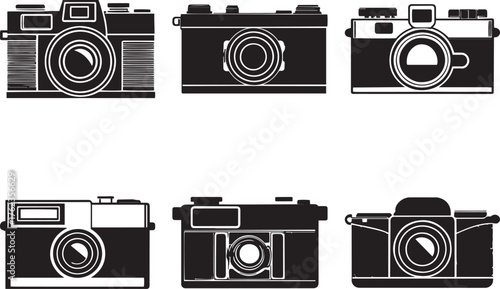 Camera Silhouette Bundle – Multiple File Formats Included
