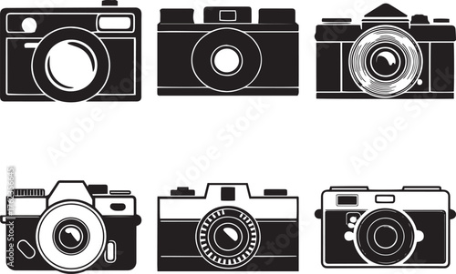 Camera Silhouettes for Marketing – Vector Icon Pack